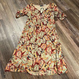 Scattered Tarot Midi Dress by Voodoo Vixen NWT